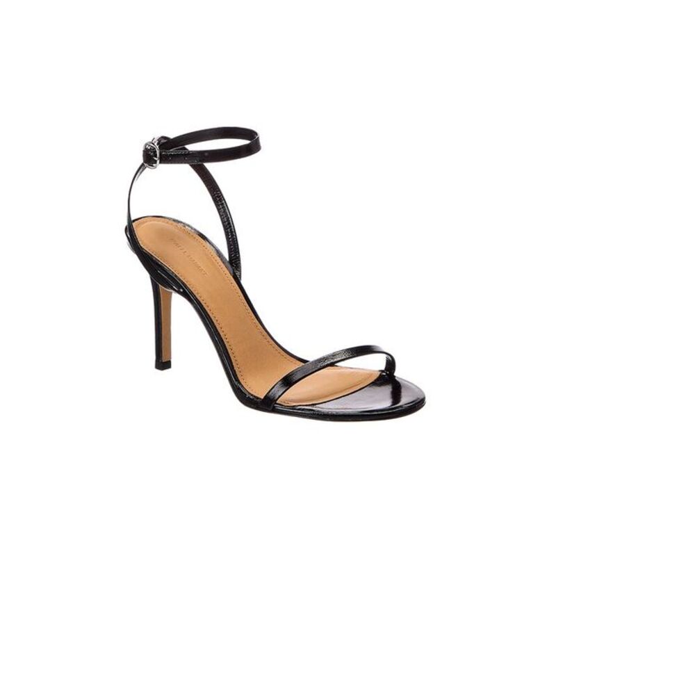 Isabel Marant Anelia Leather Sandal, Black
